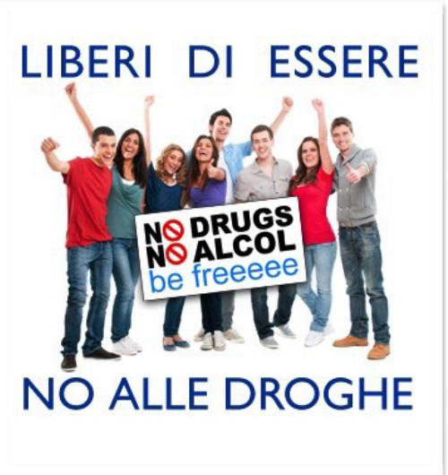 manifesto contro le droghe